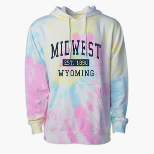 Midwest Wyoming Classic Established Premium Tie-Dye Hoodie