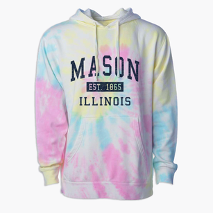 Mason Illinois Classic Established Premium Tie-Dye Hoodie