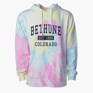 Bethune Colorado Classic Established Premium Tie-Dye Hoodie