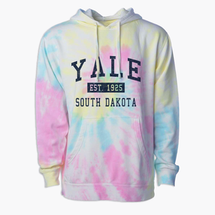 Yale South Dakota Classic Established Premium Tie-Dye Hoodie