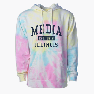 Media Illinois Classic Established Premium Tie-Dye Hoodie