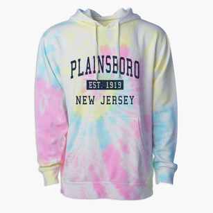 Plainsboro New Jersey Classic Established Premium Tie-Dye Hoodie