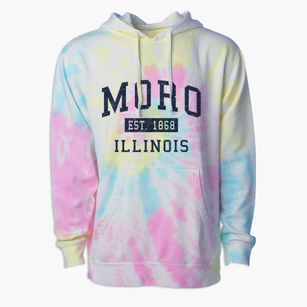 Moro Illinois Classic Established Premium Tie-Dye Hoodie