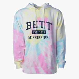 Bett Mississippi Classic Established Premium Tie-Dye Hoodie