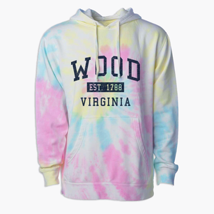 Wood Virginia Classic Established Premium Tie-Dye Hoodie