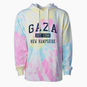Gaza New Hampshire Classic Established Premium Tie-Dye Hoodie