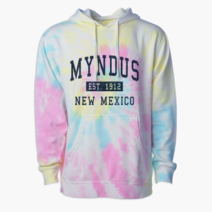 Myndus New Mexico Classic Established Premium Tie-Dye Hoodie