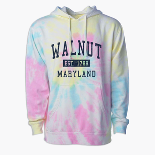 Walnut Maryland Classic Established Premium Tie-Dye Hoodie