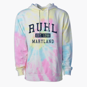 Ruhl Maryland Classic Established Premium Tie-Dye Hoodie