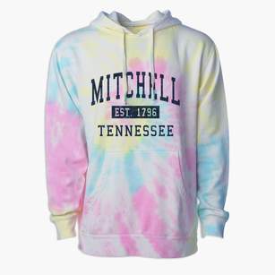 Mitchell Tennessee Classic Established Premium Tie-Dye Hoodie