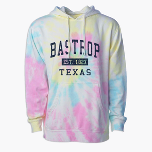 Bastrop Texas Classic Established Premium Tie-Dye Hoodie