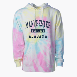 Manchester Alabama Classic Established Premium Tie-Dye Hoodie