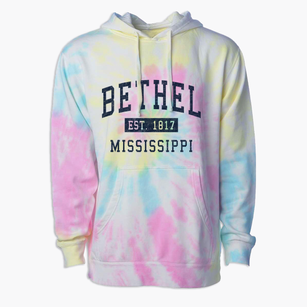 Bethel Mississippi Classic Established Premium Tie-Dye Hoodie