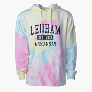 Lenham Arkansas Classic Established Premium Tie-Dye Hoodie