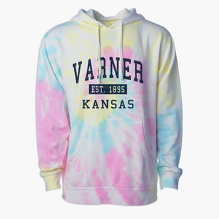 Varner Kansas Classic Established Premium Tie-Dye Hoodie