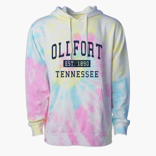 Oldfort Tennessee Classic Established Premium Tie-Dye Hoodie
