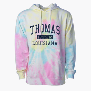 Thomas Louisiana Classic Established Premium Tie-Dye Hoodie