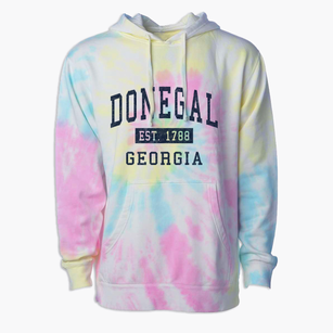 Donegal Georgia Classic Established Premium Tie-Dye Hoodie