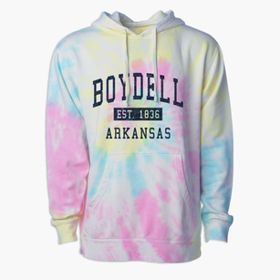 Boydell Arkansas Classic Established Premium Tie-Dye Hoodie