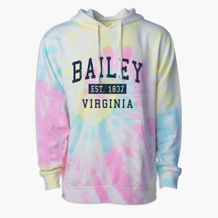 Bailey Virginia Classic Established Premium Tie-Dye Hoodie