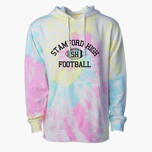 Stamford High School Classic Football Premium Tie-Dye Hoodie