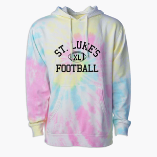 Saint Luke's Lutheran School Classic Football Premium Tie-Dye Hoodie