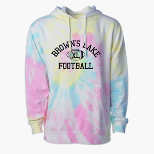 Brown's Lake Aquaducks Classic Football Premium Tie-Dye Hoodie