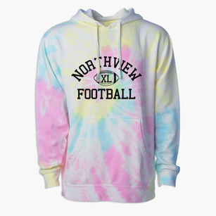 Northview High School Classic Football Premium Tie-Dye Hoodie