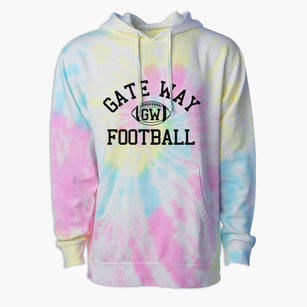 Gate Way School Classic Football Premium Tie-Dye Hoodie