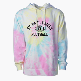 St Paul Parish Classic Football Premium Tie-Dye Hoodie
