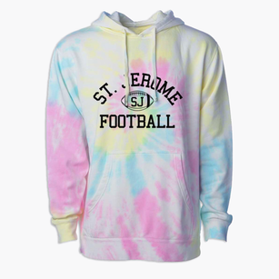 Saint Jerome School Classic Football Premium Tie-Dye Hoodie