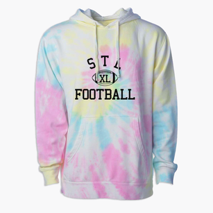 S T L Classic Football Premium Tie-Dye Hoodie