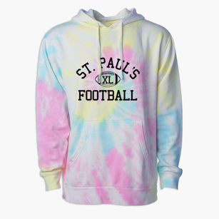 Saint Paul's Lutheran School Classic Football Premium Tie-Dye Hoodie