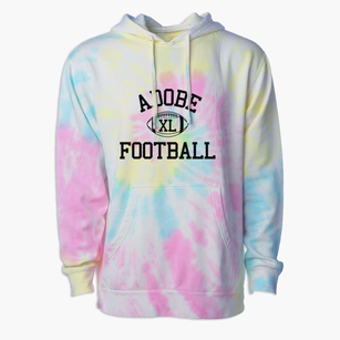 Adobe Adventist Christian School Classic Football Premium Tie-Dye Hoodie