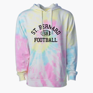 St. Bernard School Classic Football Premium Tie-Dye Hoodie