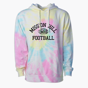 Mission Hill School Classic Football Premium Tie-Dye Hoodie