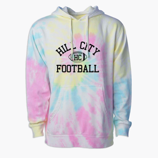 Hill City School Classic Football Premium Tie-Dye Hoodie