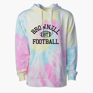 Brownell Talbot School Classic Football Premium Tie-Dye Hoodie
