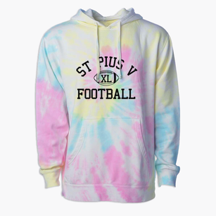 St Pius V Parish Classic Football Premium Tie-Dye Hoodie