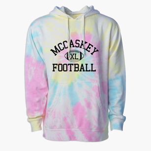 Mccaskey High School Classic Football Premium Tie-Dye Hoodie