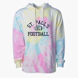 Saint Paul's Lutheran School Classic Football Premium Tie-Dye Hoodie