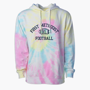 First Methodist School Incorporated Classic Football Premium Tie-Dye Hoodie