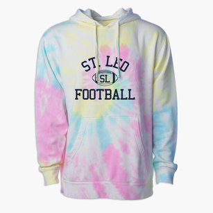 Saint Leo School Classic Football Premium Tie-Dye Hoodie