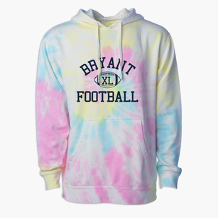 Bryant Junior High School Classic Football Premium Tie-Dye Hoodie