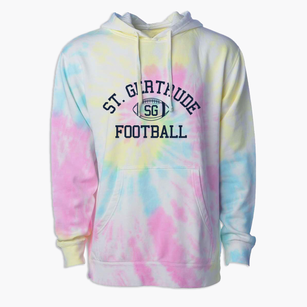 Saint Gertrude School Classic Football Premium Tie-Dye Hoodie