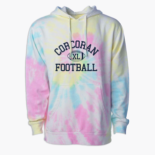 Corcoran High School Classic Football Premium Tie-Dye Hoodie