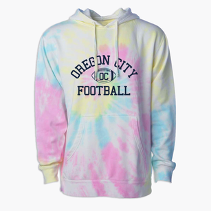 Oregon City High School Classic Football Premium Tie-Dye Hoodie
