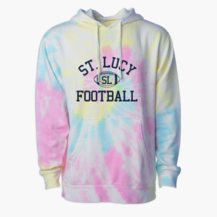 Saint Lucy School Classic Football Premium Tie-Dye Hoodie