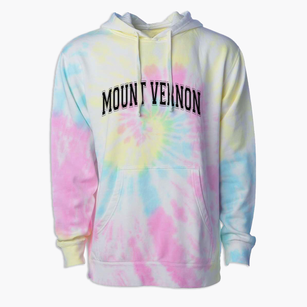 Mount Vernon Elementary School Varsity Arch Premium Tie-Dye Hoodie