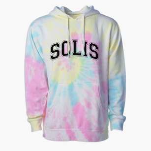Solis Middle School Varsity Arch Premium Tie-Dye Hoodie